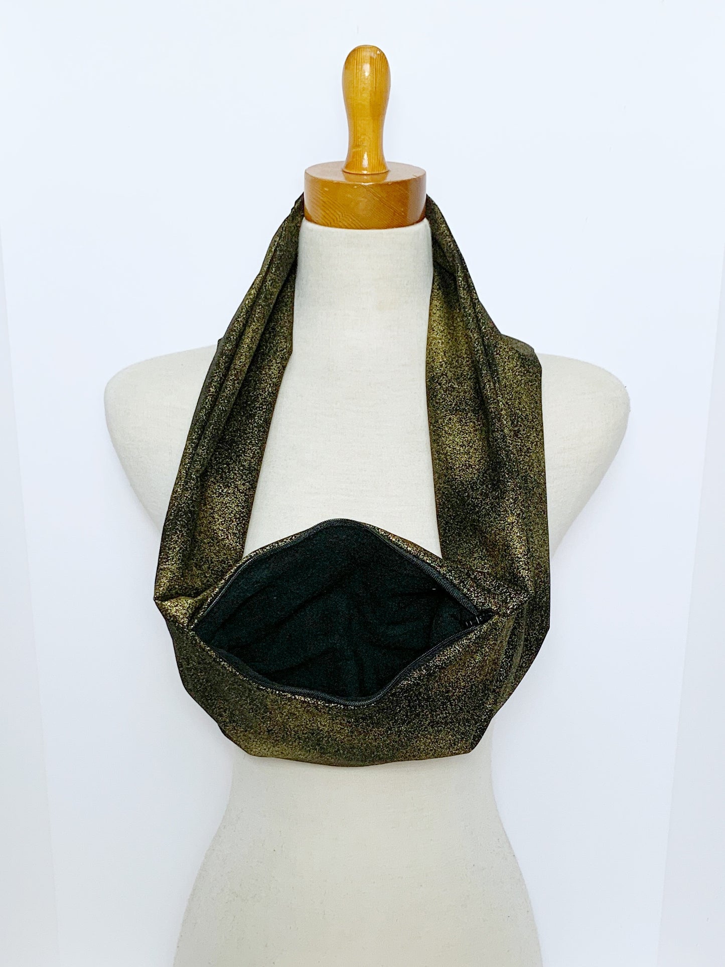 Black Shimmer Sugar Glider Bonding Scarf