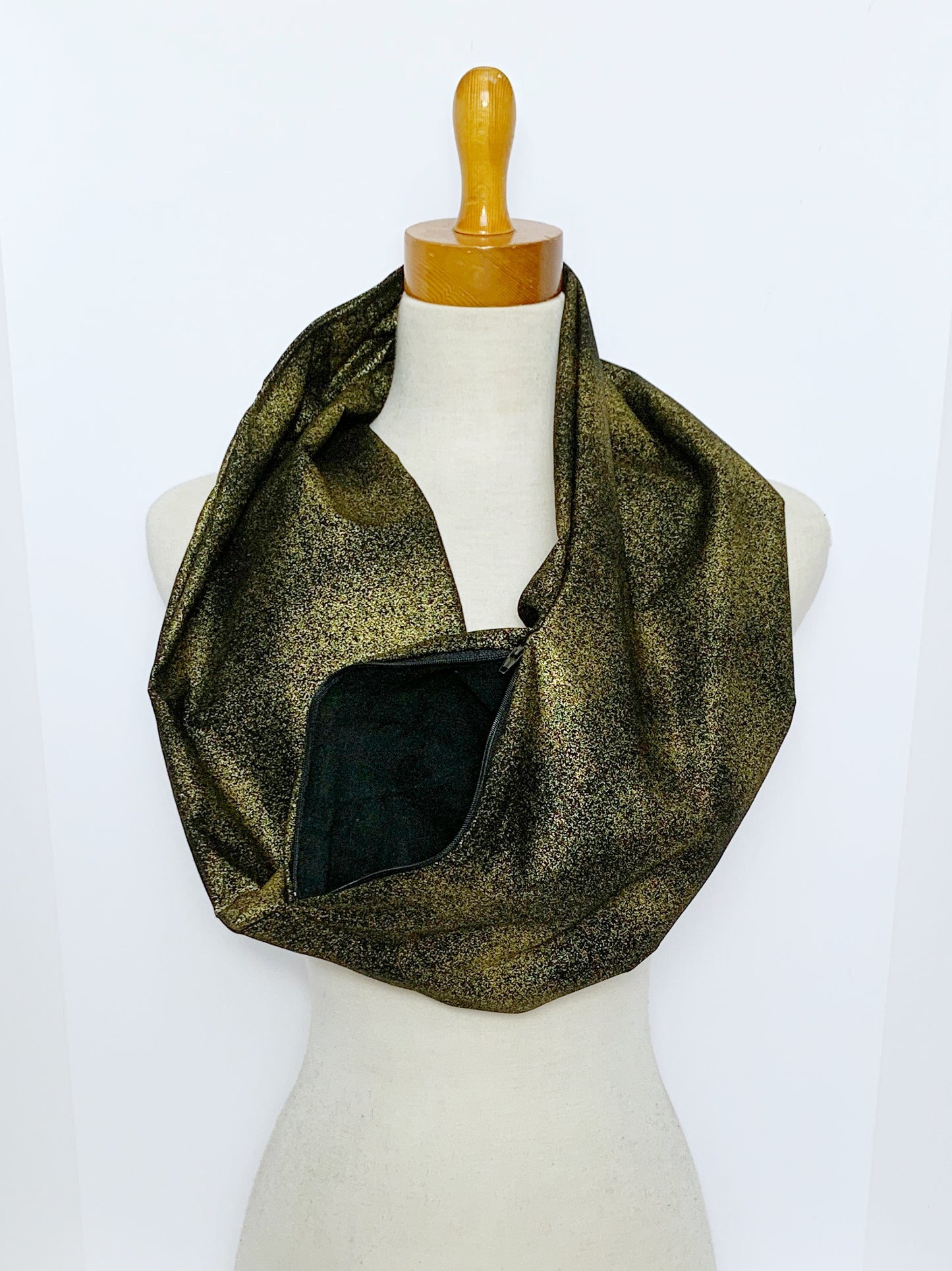 Black Shimmer Sugar Glider Bonding Scarf